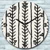 Wanduhr aus Glas Rund fi 30 Pinselstriche Quarz Deko Produktbild-Vorschau 1