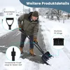 COSTWAY sneeuwschuiver met verstevigingshandvat, 135 cm Productafbeelding-voorbeeld 6