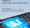 Close-up of a circuit board with a glowing blue chip displaying '5.1', accompanied by marketing text about wireless technology. Podgląd zdjęcia produktu