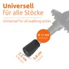 ECENCE 12x Nordic Walking Stöcke Gummipuffer, Aufsätze Produktbild-Vorschau 3