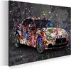 Wandbild Leinwandbild Luxus Auto Sportwagen Graffiti Street Produktbild-Vorschau 1