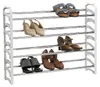 Schuhregal TOWER ausziehbar weiß - Schuhablage mit 4 Ebenen Produktbild-Vorschau 4