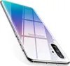 A clear, professional shot of a transparent phone case with a gradient color effect, placed on a white background. Anteprima dell’immagine prodotto
