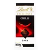 A product shot of a Lindt Excellence Chilli Dark Chocolate bar packaging. Produktbild-Vorschau