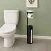 Portarotolo Relaxdays, per 4 rotoli di ricambio, ripiano, Anteprima dell’immagine prodotto 2