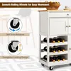 KOMFOTTEU Kuchynský vozík na kolieskach, kuchynský Náhľad obrázku produktu 4