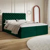 MOTIVENA Nero Chesterfield Boxspringbett 180x200 Grün Samt Produktbild-Vorschau 1