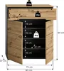 Schuhschrank Canu Xonox – Basaltgrau & Artisan – 80x94x37 Produktbild-Vorschau 21