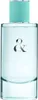 A clear, front-facing studio shot of a Tiffany & Co. Love Eau de Parfum spray bottle. Podgląd zdjęcia produktu