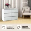 YUMEBLY | Kommode mit 6 Schubladen 100x33x71cm – großer Produktbild-Vorschau 5