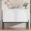 Moderní komoda s prohnutým designem a kovovými nohami, Náhled obrázku produktu 7