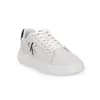 A white Calvin Klein sneaker with a black logo on a white background. Podgląd zdjęcia produktu