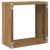 vidaXL Mensole a muro a cubo 4 pz. Rovere artigianale Anteprima dell’immagine prodotto 4