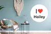 MuchoWow® Rundes Wandbild - Runde Bilder Ich liebe - Hailey Produktbild-Vorschau 5