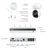 Diagram showing the components and connections of a Reolink surveillance system. Produktbild-Vorschau