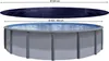 A solar cover and an above-ground pool are shown with dimensions indicated. Produktbild-Vorschau