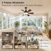 E27 Deckenventilator mit Beleuchtung Fernbedienung, Leise Produktbild-Vorschau 11