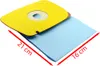 A vacuum cleaner bag with dimensions indicated. Produktbild-Vorschau