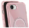 Guess IML Glitter Circle MagSafe Hülle für iPhone 16e Pink Produktbild-Vorschau 3