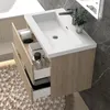 80 cm Badmöbel-Set Unterschrank mit Rechteckiges Produktbild-Vorschau 3