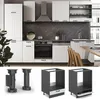 Mobile per forno da incasso Vicco Fame-Line Bianco rustico Anteprima dell’immagine prodotto 3
