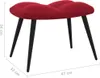vidaXL Relaxsessel mit Hocker Weinrot Samt Produktbild-Vorschau 19