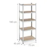 Scaffale per carichi pesanti Relaxdays, 5 ripiani, L x P x Anteprima dell’immagine prodotto 4