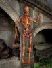 Squelette mobile d'Halloween en carton beige-marron 180cm - Voir les images du produit 3