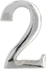 KOTARBAU® Chiffre "2" Chrome Autocollant 5 cm en laiton Voir les images du produit 3