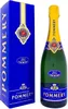 A bottle of Pommery Brut Royal Champagne and its presentation box. Produktbild-Vorschau