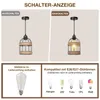 Pendelleuchte 1 Flammig Schwarz Metall Lampenschirm Produktbild-Vorschau 5
