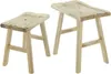 2 Holz-Hocker "Rustikal" im Antik Stil, Blumenständer, Produktbild-Vorschau 5