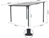 Anbaupergola "Marvin" – 3 x 3 m – 304 x 298 x 243 cm – Produktbild-Vorschau 3