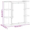 vidaXL Spiegelschrank mit LED Grau Sonoma 70x16,5x60 cm Produktbild-Vorschau 6
