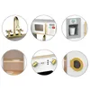 A collage of close-up images showing details of a toy kitchen. Produktbild-Vorschau