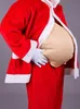 A person wearing a Santa suit with a fake belly. Produktbild-Vorschau