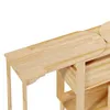 3-in-1 Massivholz Tisch Kiefer 160cm, Verwandelbarer Doppel Produktbild-Vorschau 4