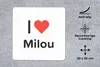 MuchoWow® Mauspad Mousepad Ich liebe - Milou - Mädchen Produktbild-Vorschau 2