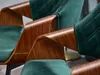 Designová jídelní židle NENET - ořech / zelená Náhled obrázku produktu 9