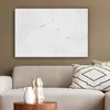 MuchoWow® - Leinwandbilder - Spachtelmasse - Weiß - Textur, Produktbild-Vorschau 5