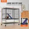 VEVOR 92x58x100cm Frettchenkäfig aus Metall, 2-stöckiger Produktbild-Vorschau 4