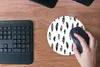 MuchoWow® Mauspad Mousepad Federn - Schwarz und weiß - Produktbild-Vorschau 4