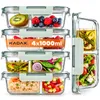 Contenedores de vidrio KADAX para alimentos, con 2 Vista previa de la imagen del producto 1