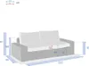 Gartensofa "savinia tahini" 3-sitzer aus epoxybehandeltem Produktbild-Vorschau 6