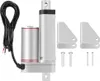 A linear electric actuator with accessories, including mounting brackets and pins, is displayed against a white background. Podgląd zdjęcia produktu