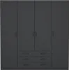 Spell Kleiderschrank B183 cm 4 Türen und 3 Schubladen matt Produktbild-Vorschau 19