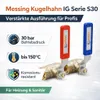 Kugelhahn 3/4 Zoll IG S30 Messing – 30 bar 150°C Produktbild-Vorschau 3