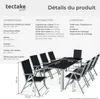 Ensemble de sièges en aluminium 8+1 - argent Voir les images du produit 6
