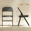 HOMCOM 6er-Set Klappstühle Tragbare Bürostuhl mit Kissen Produktbild-Vorschau 3