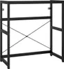 vidaXL Rám umývadla do kúpeľne čierny 79x38x83 cm železo Náhľad obrázku produktu 1